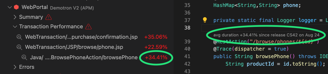 Anomaly Codelens